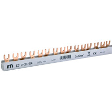 Шина питания IZ 12/3F/54 (12мм2, 3P, 1м, Fork, 54mod.)