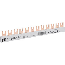 Шина питания IZ 16/1F/12 (16мм2, 1P, 0.21м, Fork, 12mod.)