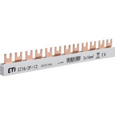 Шина питания IZ 16/2F/12 (16мм2, 2P, 0.21м, Fork, 12mod.)