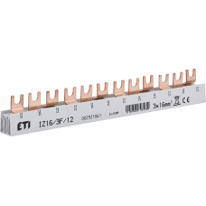 Шина питания IZ 16/3F/12 (16мм2, 3P, 0.21м, Fork, 12mod.)