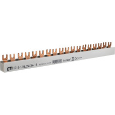 Шина питания IZ 16/L1NL2NL3N/18 (16мм2, 3P+N, 0.32м, Fork, 18mod.)