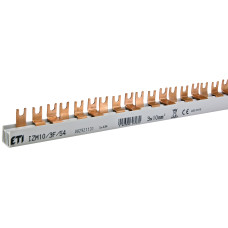 Шина питания IZM 10/3F/54 (10мм2, 3P, 1м, Fork, 54mod., 18xMS/MPE)