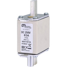 Предохранитель NH-00 DC 63A 250V (с ударником)