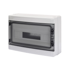 Корпус пластиковый 40 CD навесной 18М (410x285x140) прозрачная дверца IP65 GEWISS