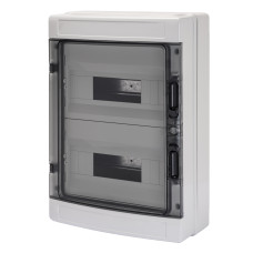Корпус пластиковый 40 CD навесной 24М (298x420x140) прозрачная дверца IP65 GEWISS