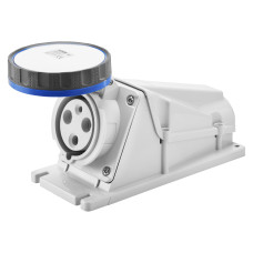 Розетка стационарная 90° IEC 309 HP IP67 2P+E 63A 230V 6H GEWISS