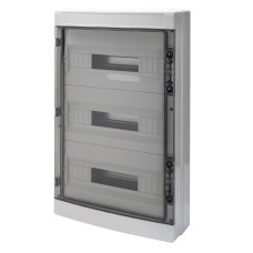 Корпус пласт. 40 CD навесной 54М (18X3) (410x655x140) прозрачная дверца IP65 GEWISS