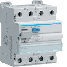 Устройство защитного отключения (УЗО) 4P 10kA 125A 300mA A