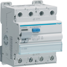 Устройство защитного отключения (УЗО) 4P 10kA 63A 300mA A-Hi S