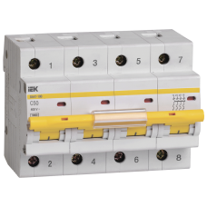 Автоматический выключатель ВА47-100 4Р 50А 10кА х-ка C IEK