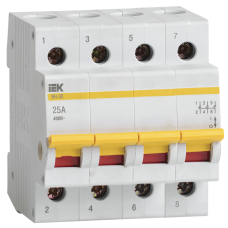 Выключатель нагрузки ВН-32 4Р 25А IEK