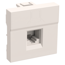 Розетка інформаційна RJ-45 UTP кат.5e. 2 модуля. РКИ-20-00-П