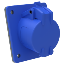 Встраиваемая розетка ССИ-413 16А-6ч/200-250В 2Р+PЕ IP44 MAGNUM IEK