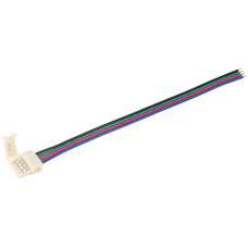 Коннектор 5шт RGB 10 мм (- 15 см - разъем) IEK