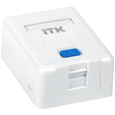 ITK Корпус настінної розетки для 1 мод. Keystone Jack
