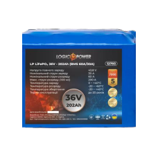 Аккумулятор LP Li-ion 18650 36V-2 Ah (BMS 30A/20А)