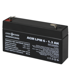 Аккумулятор AGM LogicPower LPM 6-1,3 AH