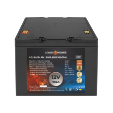 Аккумулятор LP LiFePO4 12V-90 Ah (Smart BMS 60A/30А) пластик
