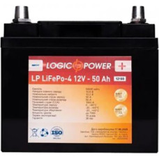 Аккумулятор для автомобиля литиевый LP LiFePO4 12V - 50 Ah (+ слева, прямая полярность) пластик