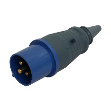 Вилка 013 переносна 2Р+РЕ 16А 220В IP44 UEC