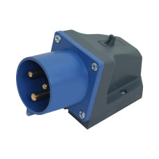 Вилка 523 стационарная 2Р+РЭ 32А 220В IP44 UEC