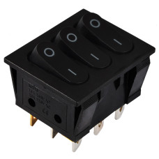 KCD2-3101 B/B Переключатель 3 клав. черный