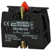 ZB2-BE102 NС Контакт к кнопкам ХB2