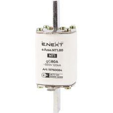 Предохранитель плавкий e.fuse.NT1.80, габарит 1, 80А.
