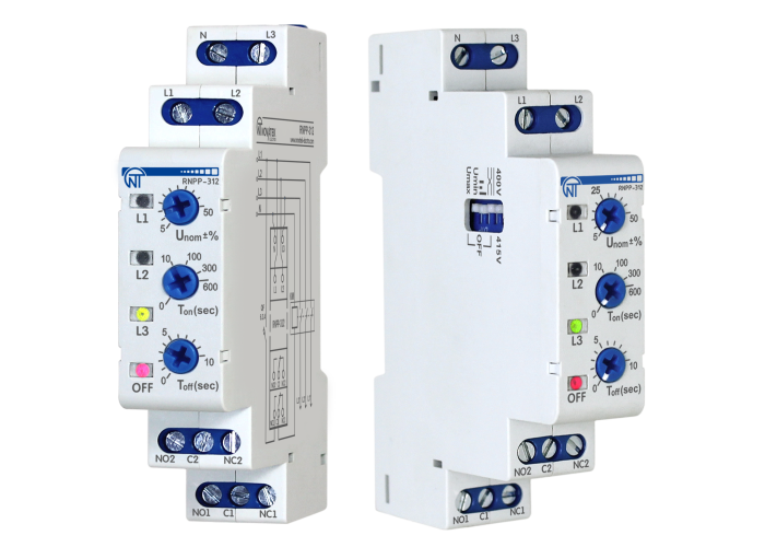 Трифазне реле напруги і контролю фаз РНПП-312