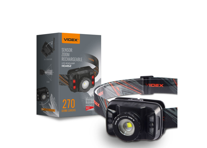 Налобный светодиодный фонарик VIDEX VLF-H045Z 270Lm 5000K
