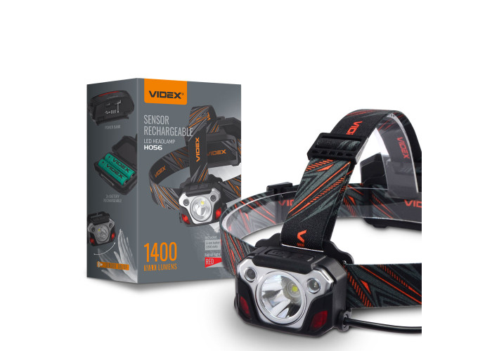 Налобный светодиодный фонарик VIDEX VLF-H056 1400Lm 6500K