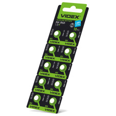 Батарейка часовая Videx AG 4/LR626 BLISTER CARD 10 шт