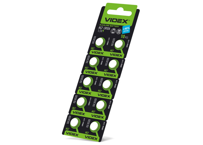 Батарейка годинникова Videx AG 7/LR926 BLISTER CARD 10 шт