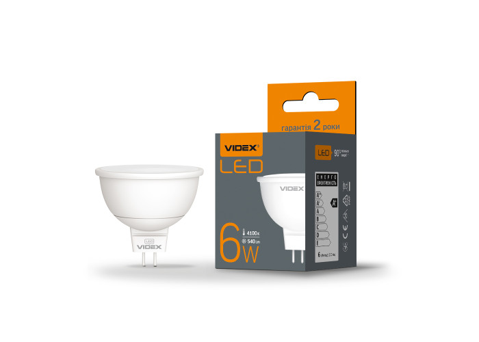 LED лампа VIDEX MR16e 6W GU5.3 4100K