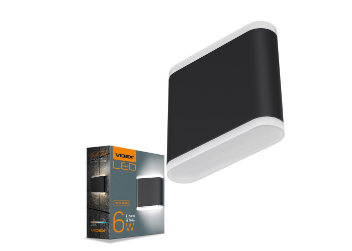 LED Светильник архитектурный AR06 IP54 VIDEX 6W 2700K черный