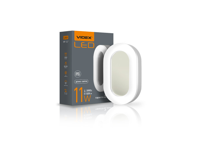 LED светильник ART IP65 овальный VIDEX 11W 5000K