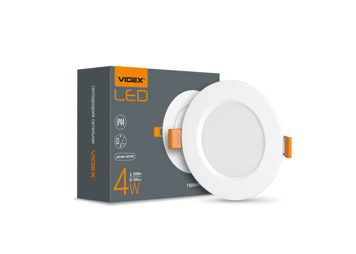 LED светильник Back встроенный круглый VIDEX 4W 5000K