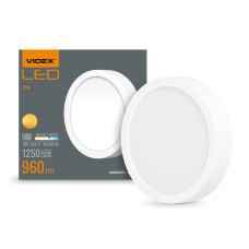 LED Светильник круглый накладной VIDEX 12W 5000K White