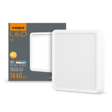LED Светильник накладной квадрат VIDEX 18W 5000K White