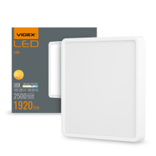 LED Светильник накладной квадрат VIDEX 24W 5000K White