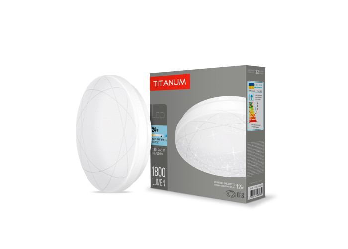 LED светильник настенно-потолочный TITANUM 24W 5000K Орбита