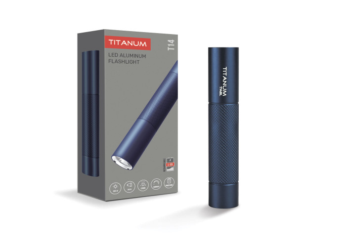 Портативный светодиодный фонарик TITANUM TLF-T14BL 300Lm 5000K Blue