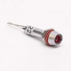 Светодиодный индикатор металлический AD22C-8 220v AС, красный