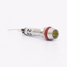 Светодиодный индикатор металлический AD22C-6 220v AС, белый