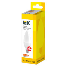 Лампа LED ALFA C35 свеча 10Вт 230В 3000К E14 IEK