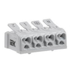 Клемма пружинная соединительная КСПн4-2L+N+PE IEK