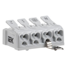 Клемма пружинная соединительная КСПнз4-2L+N+PE IEK